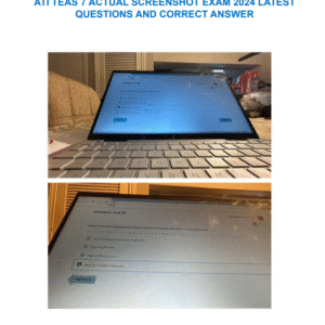 ATI TEAS 7 ACTUAL SCREENSHOT EXAM 2024 LATEST QUESTIONS AND CORRECT ANSWER - Image 3