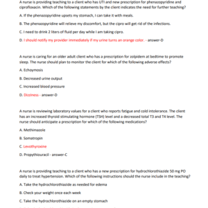 ATI PHARMACOLOGY REAL EXAM WITH NGN 2023-2024 LATEST UPDATE GRADED A+ - Image 3