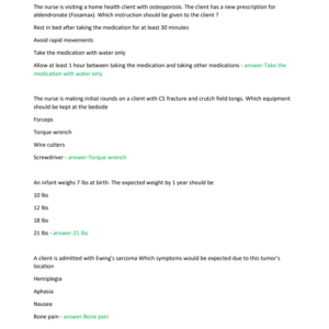 NECLEX REVIEW CHAPTER1 EXAM QUESTIONS AND CORRECT ANSWEWRS 2024-2025 LATEST UPDATE//GRADED A+ - Image 4