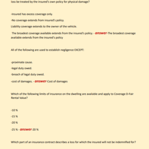 NJ PSI PROPERTY AND CASUALTY EXAM NEWEST 2024 ACTUAL EXAM 180 QUESTIONS AND CORRECT DETAILED ANSWERS |ALREADY GRADED A - Image 4