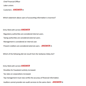 ACCT 2000 EXAM 3 LOWE-ARDOIN 2024 NEWEST UPDATE WITH COMPLETE QUESTIONS AND ANSWERS/ALREADY GRADED A+ - Image 3