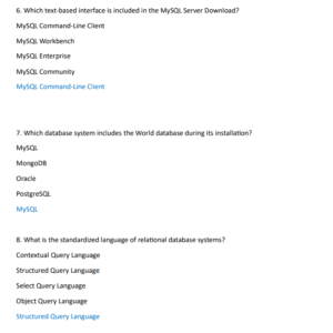 WGU C175/D426 DATA MANAGEMENT FOUNDATIONS OA EXAM ACTUAL EXAM 2 LATEST VERSIONS 200 QUESTIONS AND CORRECT VERIFIED ANSWERS)/ALREADY GRADED A+ - Image 4