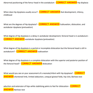 NUR 2038 – DCM (DISEASE CONTROL AND MANAGEMENT) – EXAM 2 – 500 PRACTICE QUESTIONS WITH CORRECT ANSWERS COVERING MOST TESTED QUESTIONS~ GRADED A+ - Image 4