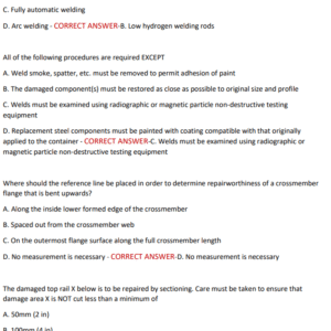 IICL CONTAINER INSPECTOR’S GUIDE 2025: LATEST UPDATE WITH MOST TESTED QUESTIONS INSPECTION CRITERIA & 220 PRACTICE QUESTIONS - Image 4