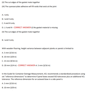 IICL CONTAINER INSPECTOR’S GUIDE 2025: LATEST UPDATE WITH MOST TESTED QUESTIONS INSPECTION CRITERIA & 220 PRACTICE QUESTIONS - Image 3