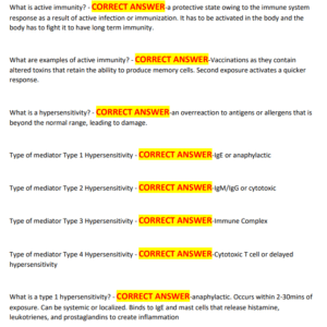 NUR 2063 EXAM 1 ESSENTIALS OF PATHOPHYSIOLOGY RASMUSSEN 2025~2026 LATEST EXAM WITH 250 REAL EXAM QUESTIONS AND CORRECT VERIFIED ANSWERS/ RASMUSSEN NUR 2063 EXAM 1 (NEW!) - Image 4