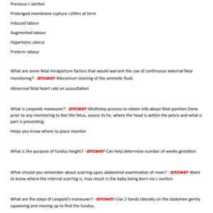 Relias - Fetal Heart Monitoring Questions and Answers 2024-2025//LATEST UPDATE//GRADED A+ - Image 4