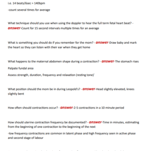 Relias - Fetal Heart Monitoring Questions and Answers 2024-2025//LATEST UPDATE//GRADED A+ - Image 3
