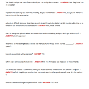 NIH Stroke Scale – All Test Groups A-F (patients 1-6) 2024 ( A+ GRADED 100% VERIFIED) - Image 4