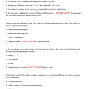 NUR 3405 – Pharmacology in Nursing Practice | 2025–2026 | Exam Review with 100 Verified Questions and Correct Answers | GRADED A+ - Image 4