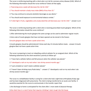 NCLEX QUESTIONS AND VERIFIED 2024-2025 BRANDNEW!!// GRADED A+ - Image 3