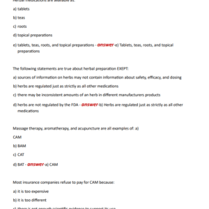 PHARMACOLOGY FINAL EXAM RASMUSSEN NEWEST 2024 ACTUAL EXAM 180 QUESTIONS AND CORRECT ANSWERS) |ALREADY GRADED A+ - Image 3