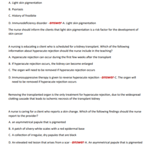 RN TARGETED MEDICAL SURGICAL NEUROSENSORY AND MUSCULOSKELETAL NEWEST 2024 ACTUAL EXAM 180 QUESTIONS AND CORRECT DETAILED ANSWERS WITH RATIONALES (VERIFIED ANSWERS) |ALREADY GRADED A - Image 3