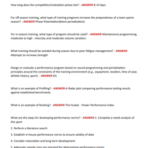 NSCA CPSS ACTUAL EXAM 100 QUESTIONS AND CORRECT DETAILED ANSWERS TOP RATED VERSION FOR ALREADY A GRADED WITH EXPERT FEEDBACK|NEW!!{REVISED} - Image 3