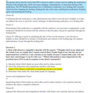 HESI Exit LPN Exam Version 1 | 2025–2026 | Actual Exam 180 Questions with Correct Verified Answers and Well-Elaborated Diagrams | GRADED A+ - Image 5
