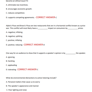 AAMS –MARKETING DECA EXAM WITH 100 ACTUAL EXAM QUESTIONS WITH 100% CORRECT DETAILED ANSWERS/ AAMS EXAM TEST BANK 2025-2026 (NEWEST!) - Image 4
