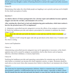 HESI Exit LPN Exam Version 1 | 2025–2026 | Actual Exam 180 Questions with Correct Verified Answers and Well-Elaborated Diagrams | GRADED A+ - Image 4