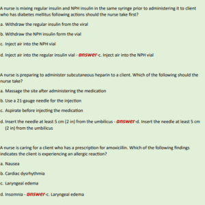 PHARMACOLOGY FINAL EXAM RASMUSSEN NEWEST 2024 ACTUAL EXAM 150 QUESTIONS AND CORRECT ANSWERS) |ALREADY GRADED A+ - Image 3