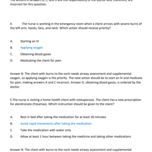 NCLEX-PN Test-Bank 2025-2026 (200 Questions with Answers and Explanation) - Image 4