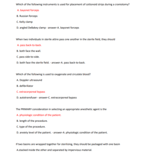 NBSTSA REAL EXAM A 175 REAL QUESTIONS AND VERIFIED ANSWERS 2024-2025 LATEST UPDATES//ALREADY GRADED A+ - Image 3
