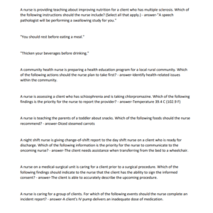ATI FUNDAMENTALS B PRACTICE, COMPREHENSIVE 2024, C.P. FORM A, CC PROCTOR 4 RN 2024-2025 LATEST UPDATE// GRADED A+ - Image 3