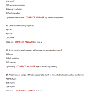 ARDMS SPI EXAM LATEST VERSION WITH 200+ QUESTIONS AND CORRECT VERIFIED ANSWERS/ ARDMS SPI EXAM PREP GUIDE 2025-2026(QUESTIONS WITH CORRECT ANSWERS) - Image 3