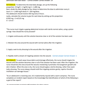 NCLEX-PN 300 Questions with Correct and Verified Answers and Rationale.GRADED A+ - Image 4