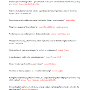 CST-NBSTSA REAL EXAM 300+ QUESTIONS AND CORRECT ANSWERS 2024-2025 LATEST UPDATES//ALREADY GRADED A+ - Image 4