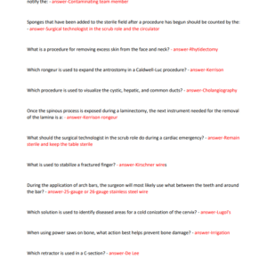 CST-NBSTSA REAL EXAM 300+ QUESTIONS AND CORRECT ANSWERS 2024-2025 LATEST UPDATES//ALREADY GRADED A+ - Image 3