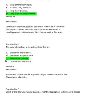 NCLEX-PN EXAM NCLEX-PN LATEST COVERING 200 MOST TESTED QUESTIONS GRADED A+ - Image 4