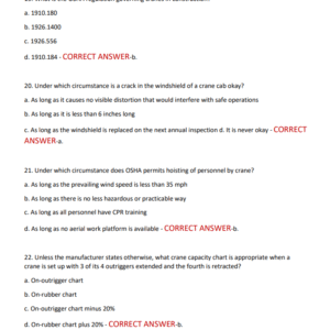NCCCO MOBILE CRANE-2025-2026 ACTUAL EXAM 100 QUESTIONS AND CORRECT DETAILED ANSWERS |ALREADY GRADED A LATEST - Image 4