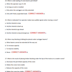 NCCCO MOBILE CRANE-2025-2026 ACTUAL EXAM 100 QUESTIONS AND CORRECT DETAILED ANSWERS |ALREADY GRADED A LATEST - Image 3