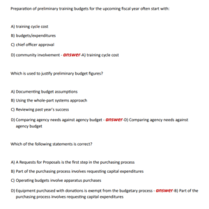 FIRE INSTRUCTOR 2 FINAL EXAM, PRACTICE EXAM AND STUDY GUIDE NEWEST 2024 ACTUAL EXAM 300 QUESTIONS AND CORRECT ANSWERS) |ALREADY GRADED A+ - Image 3