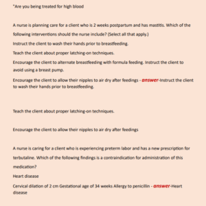 OB CAPSTONE NEWEST 2024-2025 ACTUAL EXAM 100 QUESTIONS AND CORRECT ANSWERS//GRADED A+ - Image 3