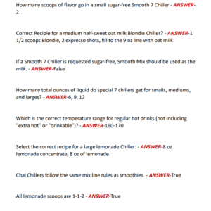 7 Brew Brewista Test Exam New 2024 Version Best Studying Material with All Questions from Actual Past Exam and 100% Correct Answer - Image 3