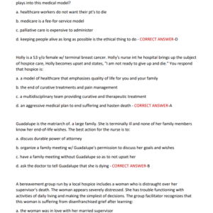 NSG 3450 EXAM 3 MENTAL HEALTH PRACTICE EXAM 70 QUESTIONS WITH CORRECT ANSWERS LATEST 2024/2025 GALEN COLLEGE/ GALEN NSG 3450 EXAM 3 MENTAL HEALTH PREP QS & AS Martin is a 23y/o male w/ a new diagnosis of schizophrenia, and his family is receiving info from a home health nurse. The topic of education is suicide prevention, and the nurse recognizes effective teaching when the mother says: - Image 2