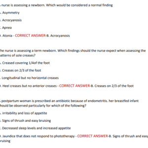 NUR2513 – MATERNAL-CHILD EXAM 2 | A+ GRADED 2025–2026 REVISION PACK | 120 FREQUENTLY TESTED QUESTIONS & ANSWERS INCLUDED - Image 4