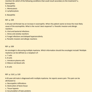 ADVANCED PATHOPHYSIOLOGY EXAM 4 NEWEST 2024-2025 ACTUAL EXAM 180+ QUESTIONS AND CORRECT DETAILED ANSWERS WITH RATIONALES (VERIFIED ANSWERS) |ALREADY GRADED A+ - Image 5