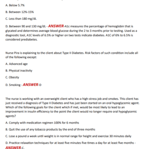 NUR296 ACTUAL EXAM 80 QUESTIONS AND CORRECT ANSWERS 2025 LATEST UPDATE//ALL YOU NEED TO PASS NURS 296 EXAM//GRADED A+ - Image 3