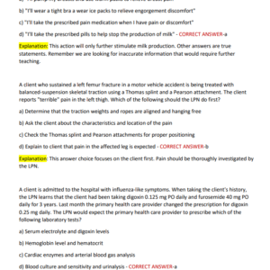 NCLEX- PN 2025-2026 LATEST COVERING MOST TESTED QUESTIONS GRADED A+ - Image 4