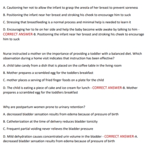 NUR2513 – MATERNAL-CHILD EXAM 2 | A+ GRADED 2025–2026 REVISION PACK | 120 FREQUENTLY TESTED QUESTIONS & ANSWERS INCLUDED - Image 3
