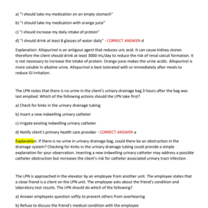 NCLEX- PN 2025-2026 LATEST COVERING MOST TESTED QUESTIONS GRADED A+ - Image 3