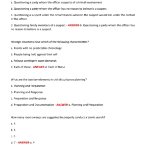 IAHSS (full study guide) with 280+ questions and 100% correct answers (Best Study guide for IAHSS Certification Exam) - Image 3