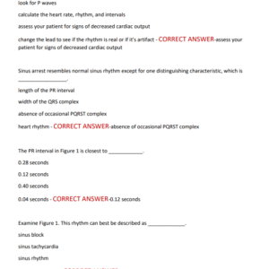 EKG FINAL EXAM LATEST VERSION | 400 QUESTIONS WITH CORRECT DETAILED ANSWERS COVERING MOST TESTE QUESTIONS GRADED A+ - Image 4