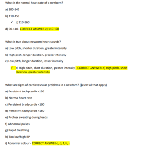 NURS 2546 – WEEK 7 THE NEWBORN | A+ GRADED 2025–2026 REVISION | 130 MOST TESTED QUESTIONS & ANSWERS INCLUDED - Image 5