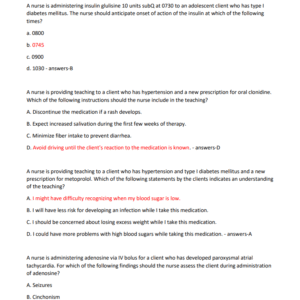 ATI RN PHARMACOLOGY REAL EXAM 2024 LATEST QUESTIONS AND CORRECT ANSWERS//GRADED A+ - Image 4