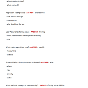 D385: Logging and Security Issues Exam 2024-2025 Version New Latest Exam with All 120 Questions from Actual Exam and 100% Correct Answers - Image 3