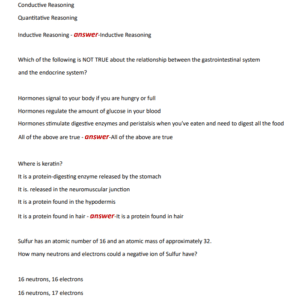 ATI TEAS 7 SCIENCE 2025 ACTUAL EXAM 220 QUESTIONS AND CORRET DETAILED ANSWERS ) |ALREADY GRADED A+ - Image 4