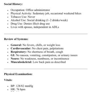 COMPREHENSIVE CLINICAL WEEK #9 I HUMAN CASE STUDY: A 54-YEAR-OLD MALE REASON FOR ENCOUNTER: BACK PAIN CASE STUDY WEEK #9HUMAN CASE A 54-YEAR-OLD MALE REASON FOR ENCOUNTER: BACK PAIN CASE STUDY 2025 - Image 4