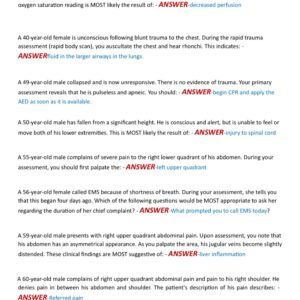 ATLS 10 NEWEST 2025 TEST BANK WITH 350 QUESTIONS AND CORRECT DETAILED (VERIFIED ANSWERS) |ALREADY GRADED A+ - Image 4